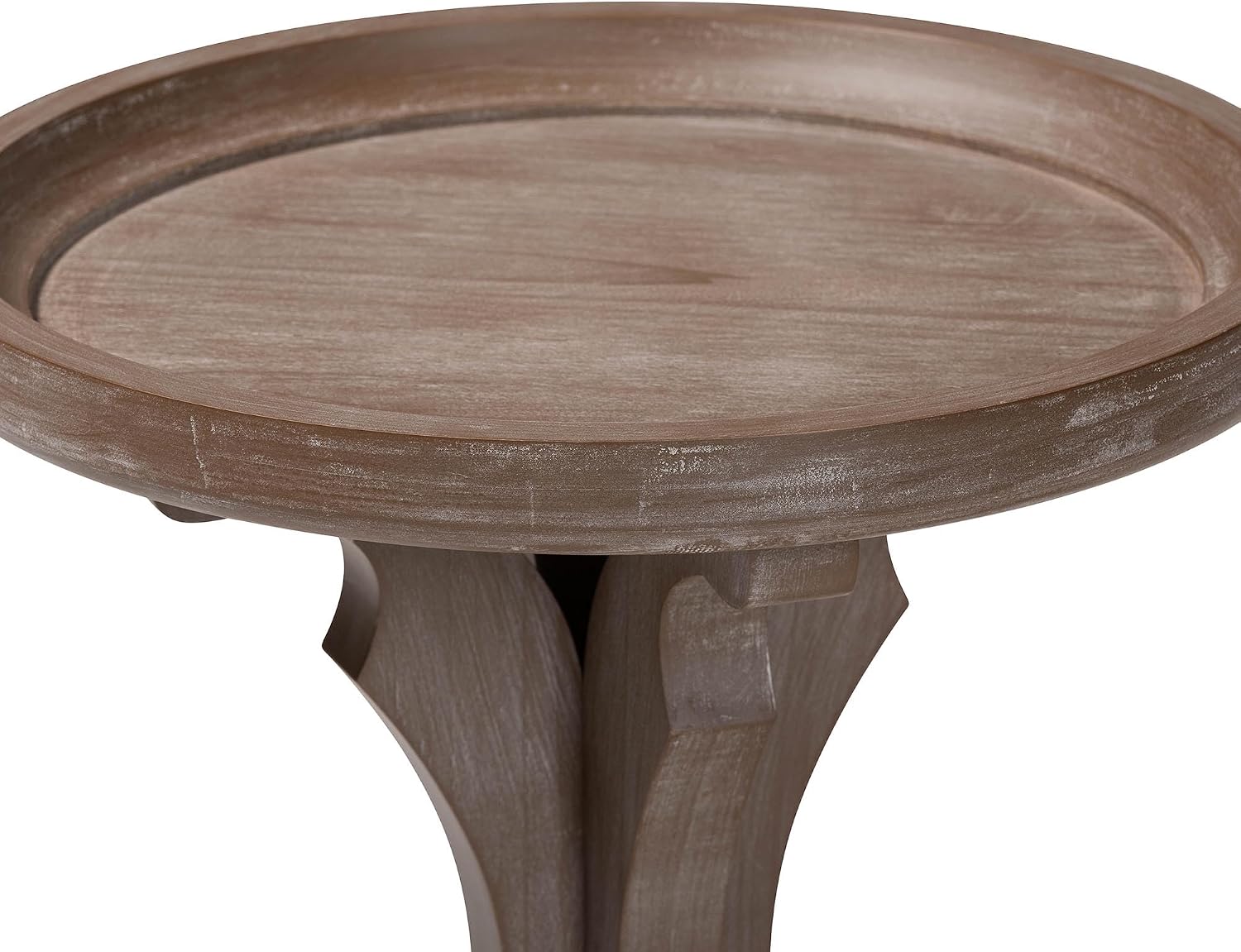 Baxton Studio Westlyn French Country Antique Brown Wood End Table