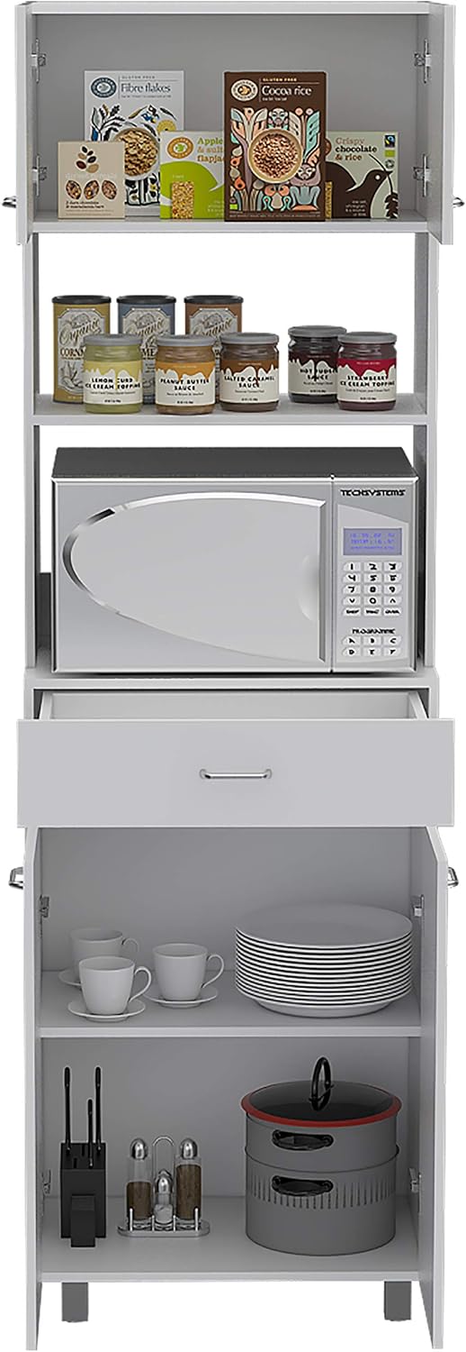 Bottom Two-Door Cabinet,Sideboard,Buffet Cabinet,Spacious Top Surface,Space-Saving Kitchen Furniture,White