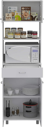 Bottom Two-Door Cabinet,Sideboard,Buffet Cabinet,Spacious Top Surface,Space-Saving Kitchen Furniture,White