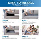 Meliusly Heavy Duty Couch Cushion Support for Sagging Cushions (24x72) Engineered Wood Sofa Cushion Support Board for Sagging Seat, Deep Couch Supporter for Under the Cushions, Loveseat Saver
