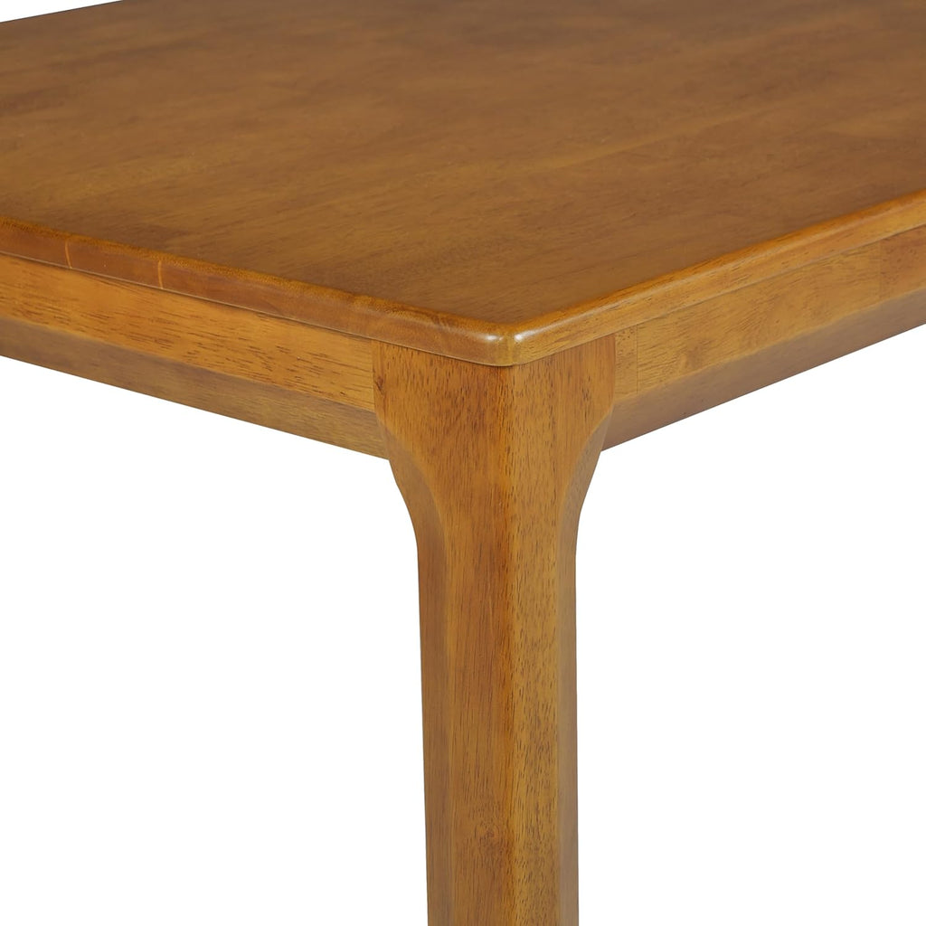 Christopher Knight Home Ace 70.28'L Solid Wood Dining Table for 6-8 People, Rubber Wood Dining Room Table, Minimalist Modern Rectangular Kitchen Table, Easy Assembly Dining Room Furniture, Walnut