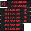 12 Pack Miaozhun .458 SOCOM Magazine Marking Bands 458 SOCOM Magazine Caliber Identification(Black-Red)