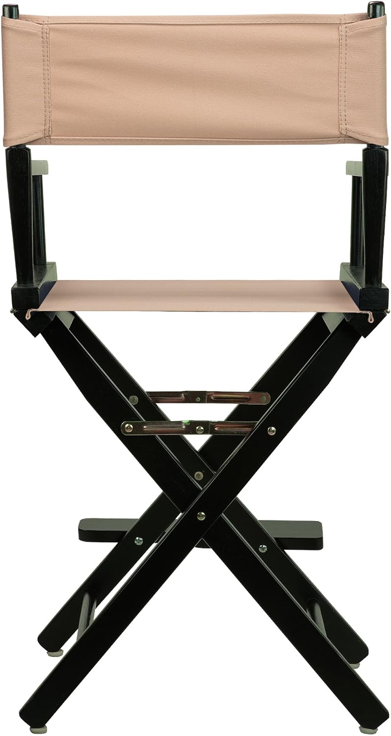 Casual Home 24" Director's Chair Black Frame-with Tan Canvas, Counter Height