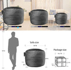 Bean Bag Chair for Adults, Oversized Bean Bag Couch for Gaming, Reading, and Relaxation, 4FT High-Rebound Memory Foam Bean Bag Sofa with Removable Cover, Black
