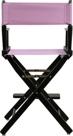 Casual Home 220-02/021-22 Director Chair 24" - Counter Height BlackFrame/Pink Canvas