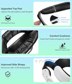 DXKK MQ5001 Head Strap for Meta Quest 3/Quest 3S/Quest 2, Enhanced Comfort Head Strap with Soft Padding, Quick-Switch Reality Design, Adjustment Dial (No Battery),