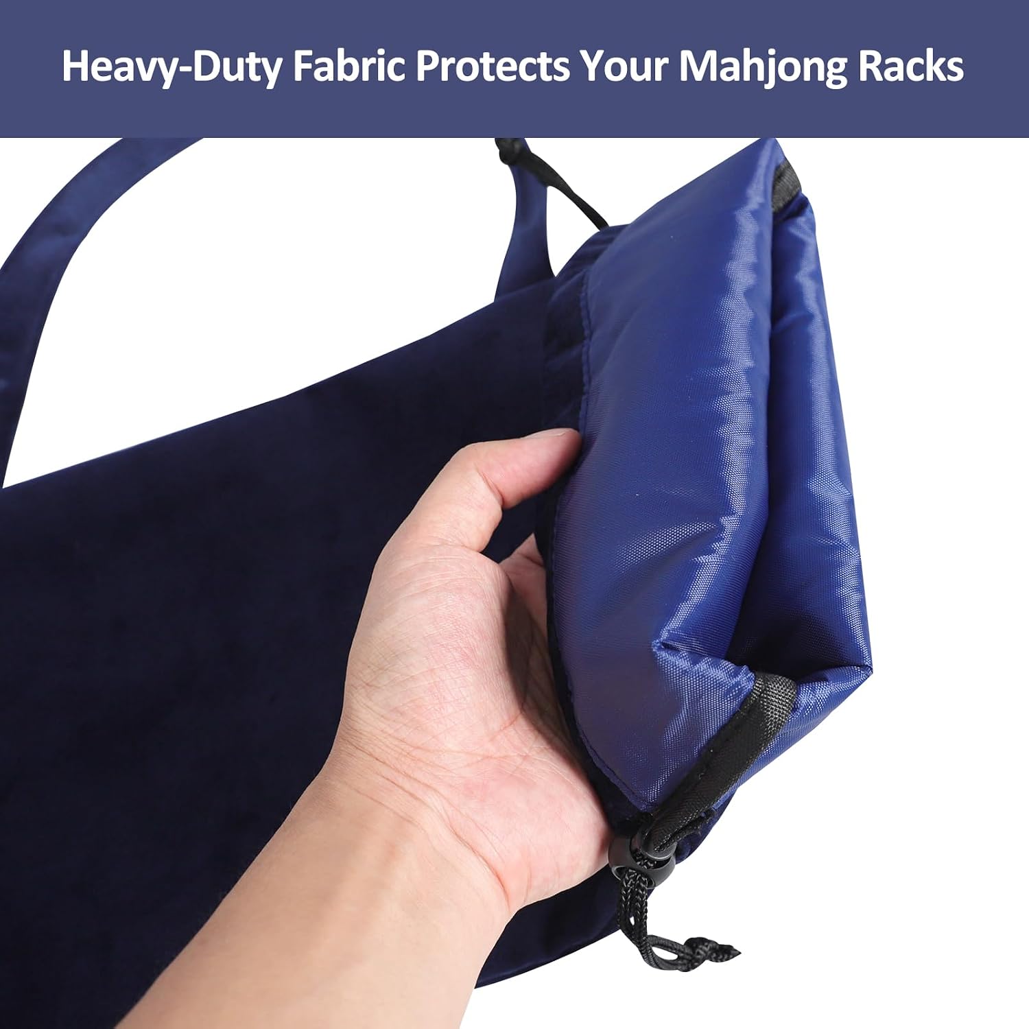 TIASUSAN Mahjong Rack Bag(Empty Bag), Mahjong Accessory for Storage Mahjong Racks and Pushers, Fits All Types of Racks