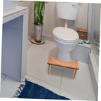 Bamboo Toilet Stool for Boys Girls Non-Slip Bathroom Step Stool Portable Potty Footstool for Easy Toilet Access