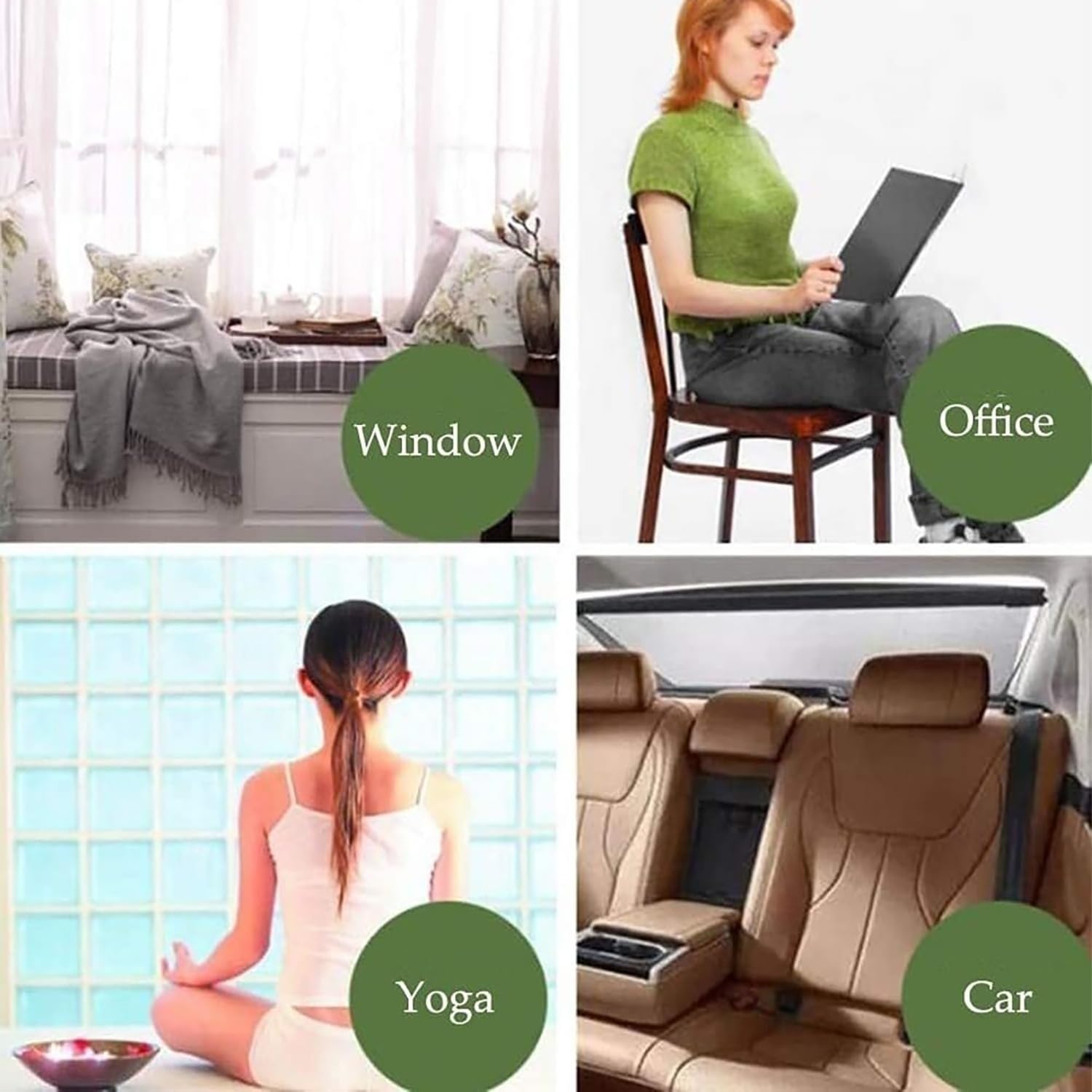 Meditation Cushion Round 30-200cm, Thicken 5/8cm Circular Chair/Seat Cushions Tatami, Yoga Pillow for Living Room Balcony Office Outdoor Garden(15,D50xH5cm/D20xH2in)