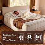 12 Inch King Size Mattress | The Feel Most Sleepers Prefer King Mattress Hybrid | Contouring Memory Foam Comfort & Balanced Support for Back and Side Sleepers – Medium-Firm (King, 12, 12, Inches)