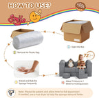 TOLEAD 11PCs Play Couch Sofa for Kids Imaginative Furniture Play Set for Creative Kids,Toddler to Teen Bedroom Furniture,Girls and Boys Playroom Sofa (Grey, 11PCs Play Couch)