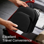 Epesoware Small Hard Hat Travel Case for Baseball Caps - Crush Proof Cap Carrier for 3 Hats, Hat Storage Organizer with Adjustable Shoulder Strap and Handle, for Travel & Home Use