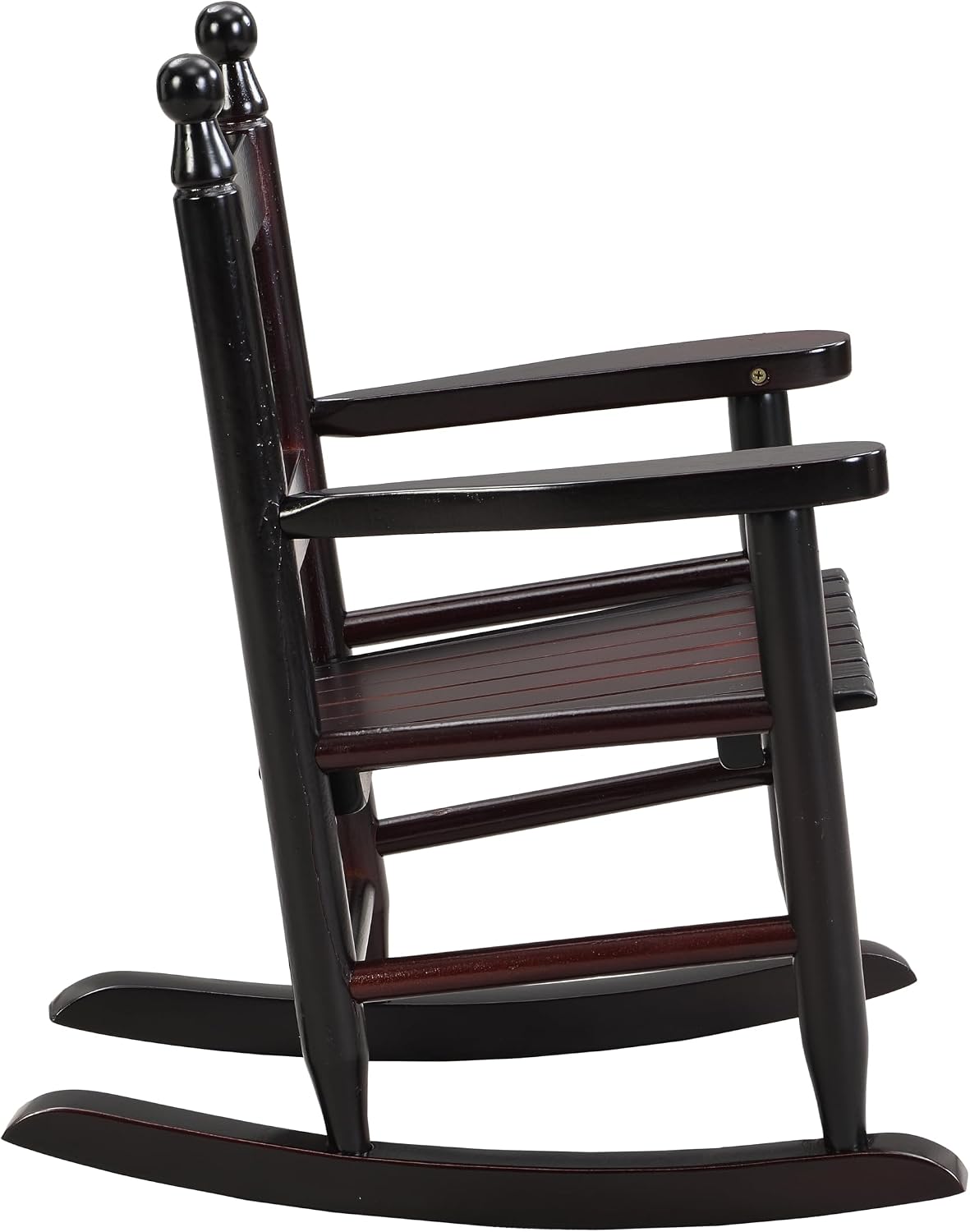 Kids Rocking Chair: Solid Hardwood Construction with Slatted Backrest for Children 3-10 Years - Indoor Outdoor Use for Living Room Playroom Balcony & Porch
