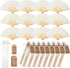 Foldable Handheld Fan Set, Wedding Gifts & Party Favors, Decorative Practical Fans for Wedding Party, 9 Pcs Set