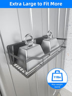 Multifunctional Magnetic Shelf for Washing Machine, Refrigerator, Microwave, and Any Metal Surface, Powerful Magnetic Shelves Include Magnetic Paper Towel Holder, Unique Hollow Design (5 pcs - Grey)
