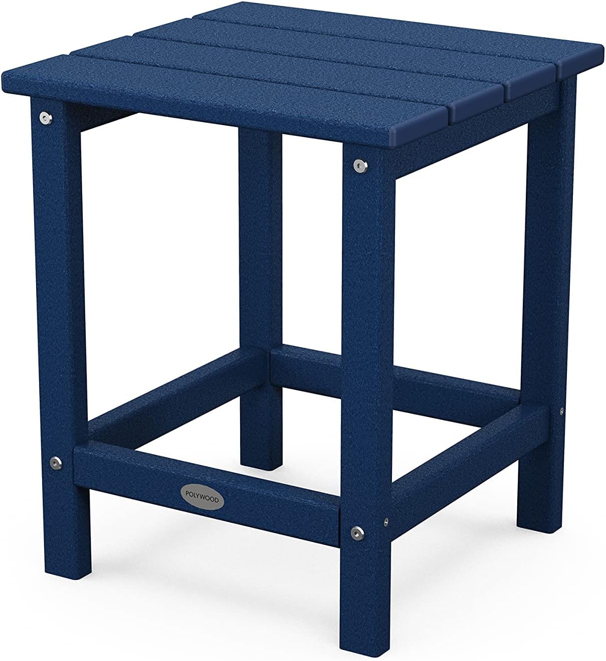 Polywood Adirondack Chair & 18" Side Table Bundle, Navy