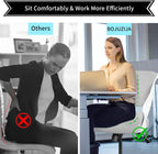 Ergonomic Drafting Chair,Standing Computer Desk Chair,Foot Ring,Lumbar Support,Swivel Task Chair -Grey