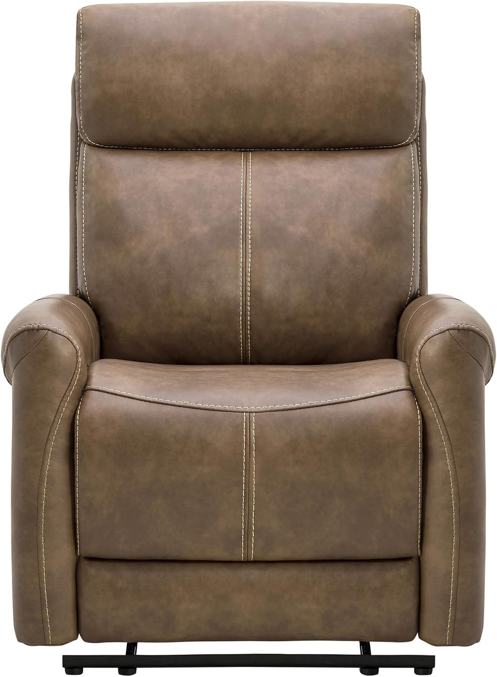 KISLOT Leather Recliner Chair for Adults Wall Hugger RV Recliner with USB Charging Ports Electric Power Reclining Sofa for Living Room Home Theater Seating Bedroom