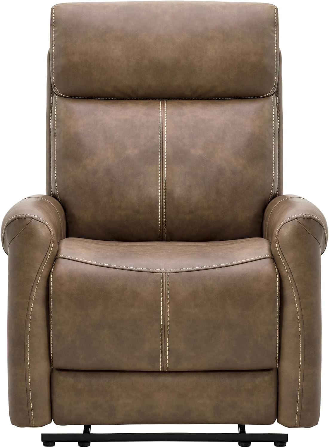 KISLOT Leather Recliner Chair for Adults Wall Hugger RV Recliner with USB Charging Ports Electric Power Reclining Sofa for Living Room Home Theater Seating Bedroom