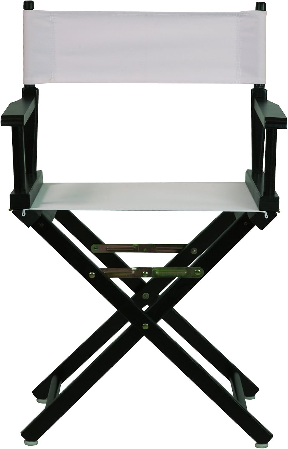Casual Home 18" Director's Chair Black Frame with White Canvas