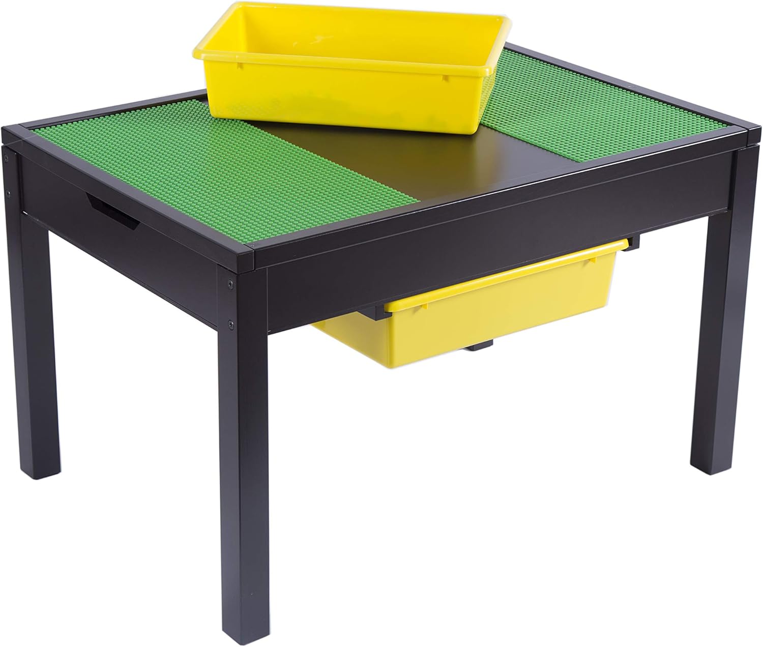 UTEX Large 2 in 1 Kid Activity Table with Storage for Older Kids, Play Table for Kids,Boys,Girls, Espresso
