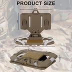 Plate Carrier Accessories Tactical Gear Molle Vest Phone Chest Mount Holder Agilite - Fits Screen Size 4.7"-6.7"(Coyote Brown)