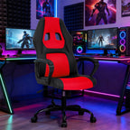 BestOffice Gaming Chair with Massage, Ergonomic Office Desk Chair, Adjustable Lumbar Support & Headrest,Computer Task Chair, 360° Swivel for Adults (Red)