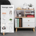 Nightstand with 2 Drawers, Modern Bedside Table Simple Bedside Storage Locker Nordic Bedside Storage Cabinet for Home Bedroom
