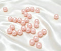 1000Pcs 8mm 0.3inch Pink Vase Filler Pearl Beads for Centerpiece, No Hole Artificial ABS Pearls for Table Decor, Colorful Beads in Bulk for Crafting and Wedding Party Decoration