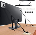 2 Pack Adjustable TV Safety Straps TV Wall Anchors No-Drill Adhesive Anti-Tip Furniture Anchors for Proofing Furniture Wall Anchors Flat Screens Fix to Wall,Cabinet,Stand Or Desk(COLOR:black)