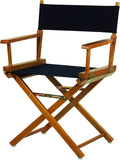 Casual Home 18" Director's Chair Honey Oak Frame with Navy Canvas