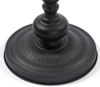 2P Vintage Metal Round Side Table, End Table for Sofa Bedside Nightstand, Accent Decorative Table for Small Space Living Room Bedroom (1, Black)