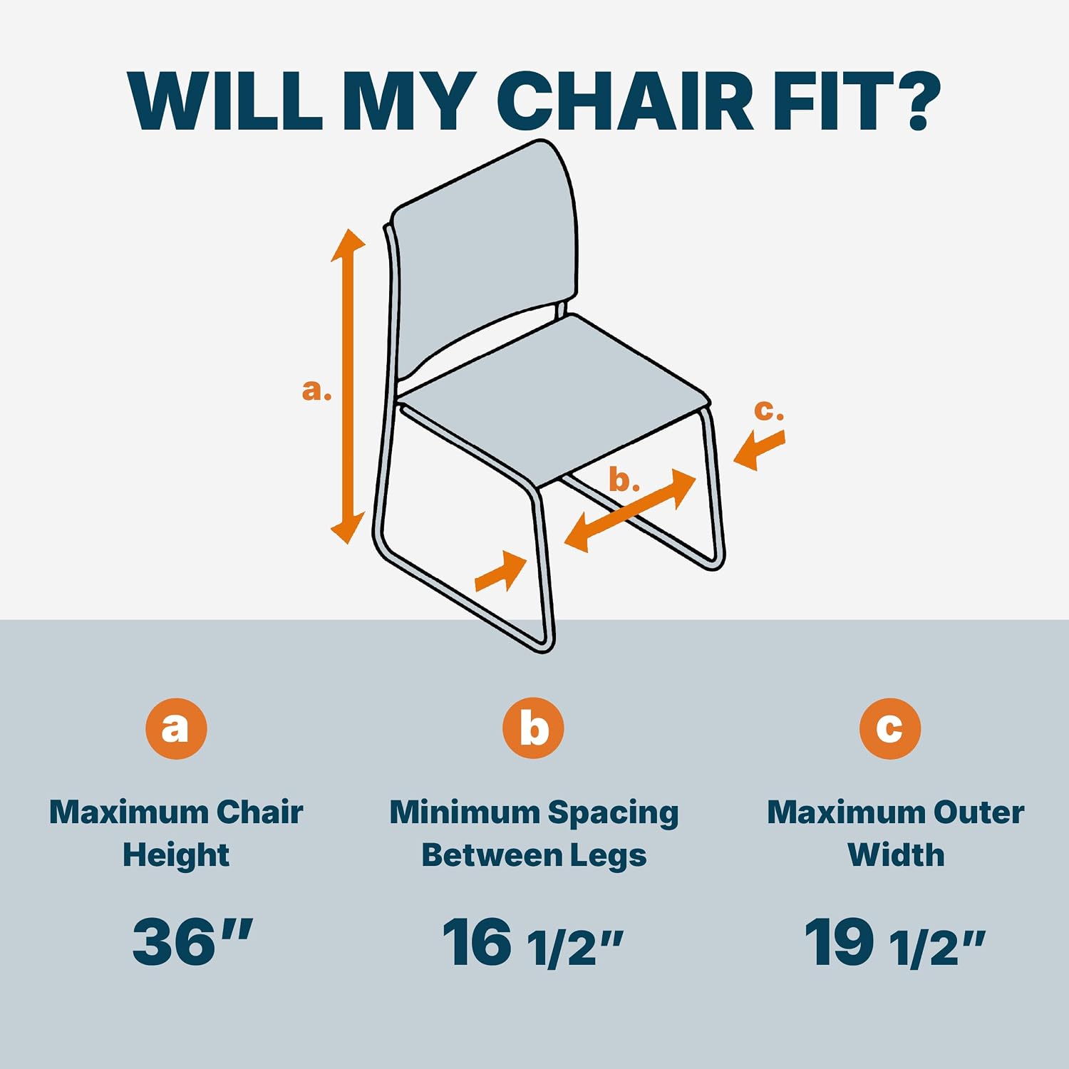 OEF Furnishings OEFDY86 Stack Chair Dolly, Heavy Duty Steel Cart (Vertical Cradle, Fits OEF8600 Series and Similar Sized Stack Chairs, 1100 lb Weight Capacity, Swivel Casters)