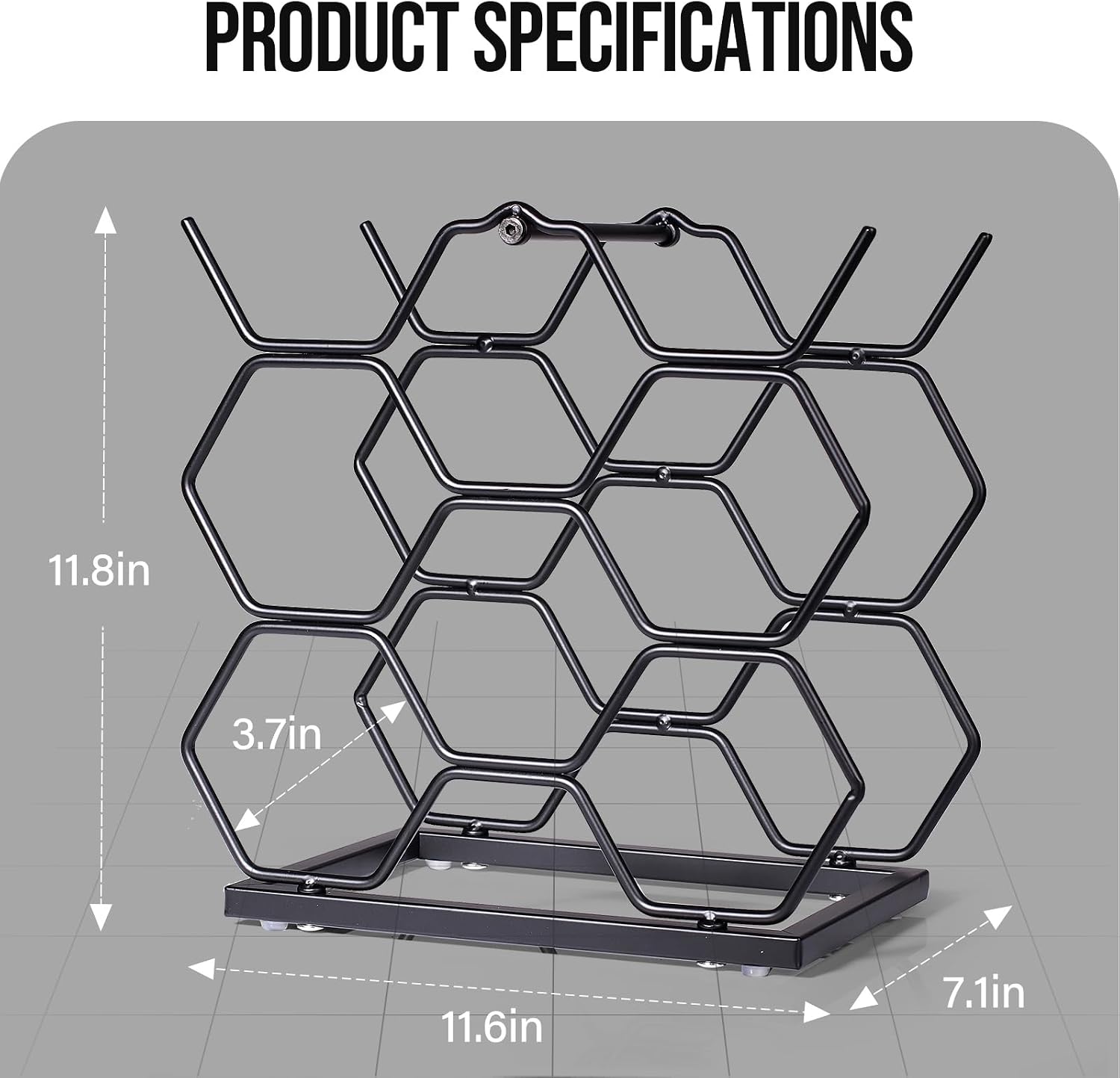 Small Wine Racks Countertop (8 Bottle Capacity),Metal Wine Bottle Holder Modern Black for Home Kitchen Bar,Tabletop Wine Rack for Cabinet, Pantry, Wine Bottle Storage