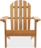 Casafield Children's Adirondack Chairs, Set of 2 Cedar Wood Outdoor Kid's Chairs for Patio, Deck, Lawn and Garden, Partially Pre-Assembled - Natural