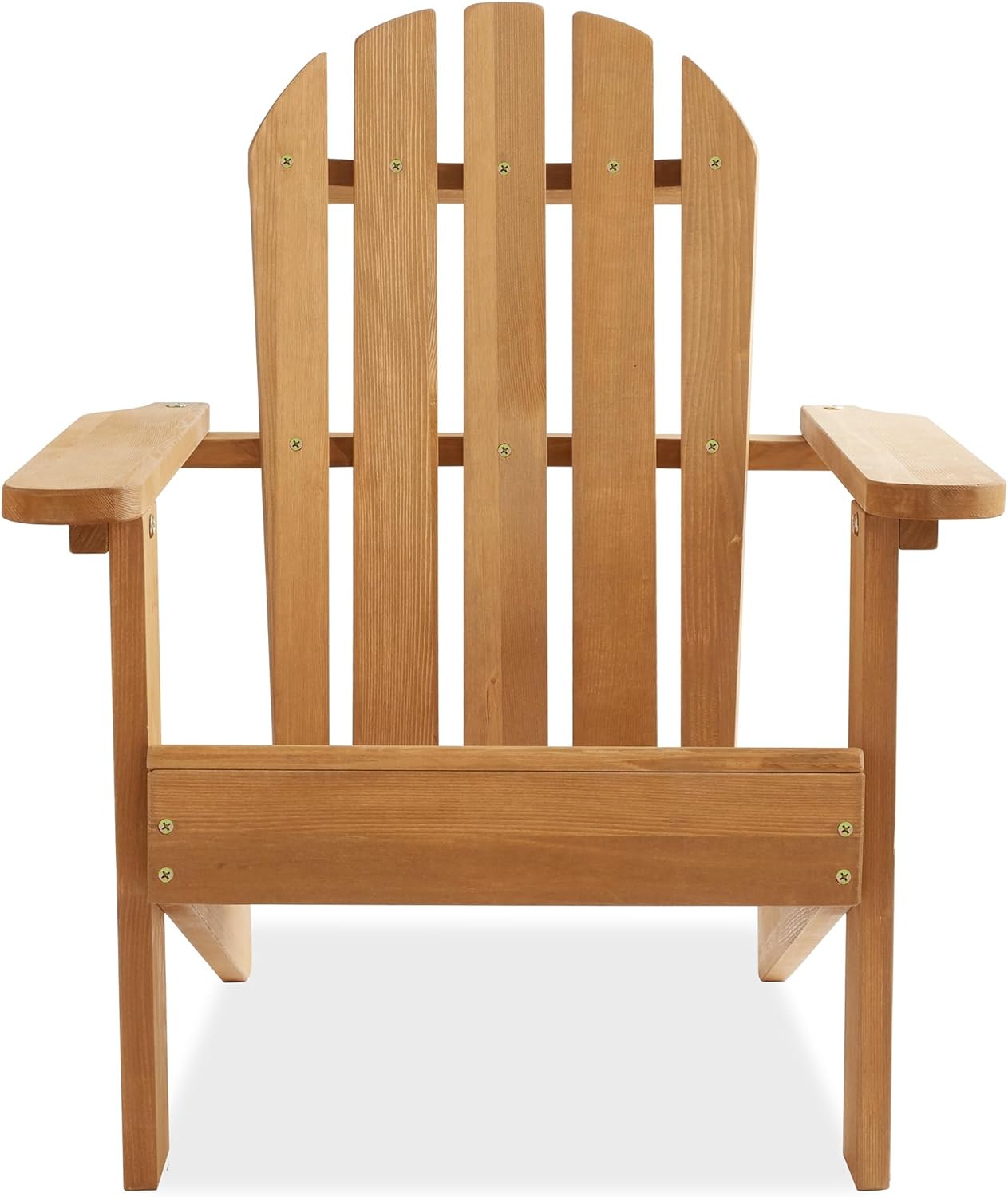 Casafield Children's Adirondack Chairs, Set of 2 Cedar Wood Outdoor Kid's Chairs for Patio, Deck, Lawn and Garden, Partially Pre-Assembled - Natural