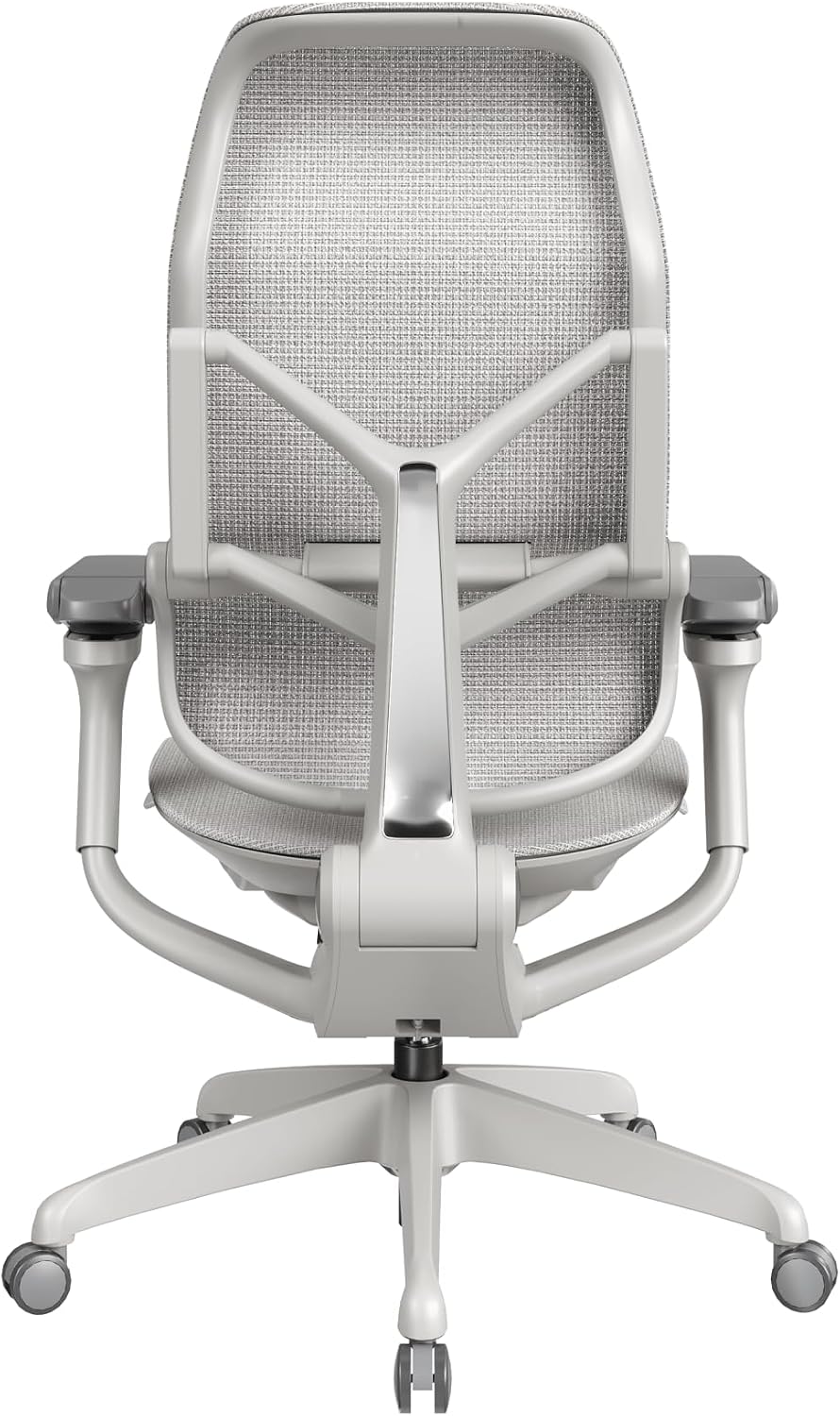 Sunaofe Morph Classic Ergonomic Office Chair - Adjustable Lumbar Support, 7D Armrests, 140° Recline, Breathable Mesh, 300lb Capacity, BIFMA Certified, 5-Year Warranty Grayish