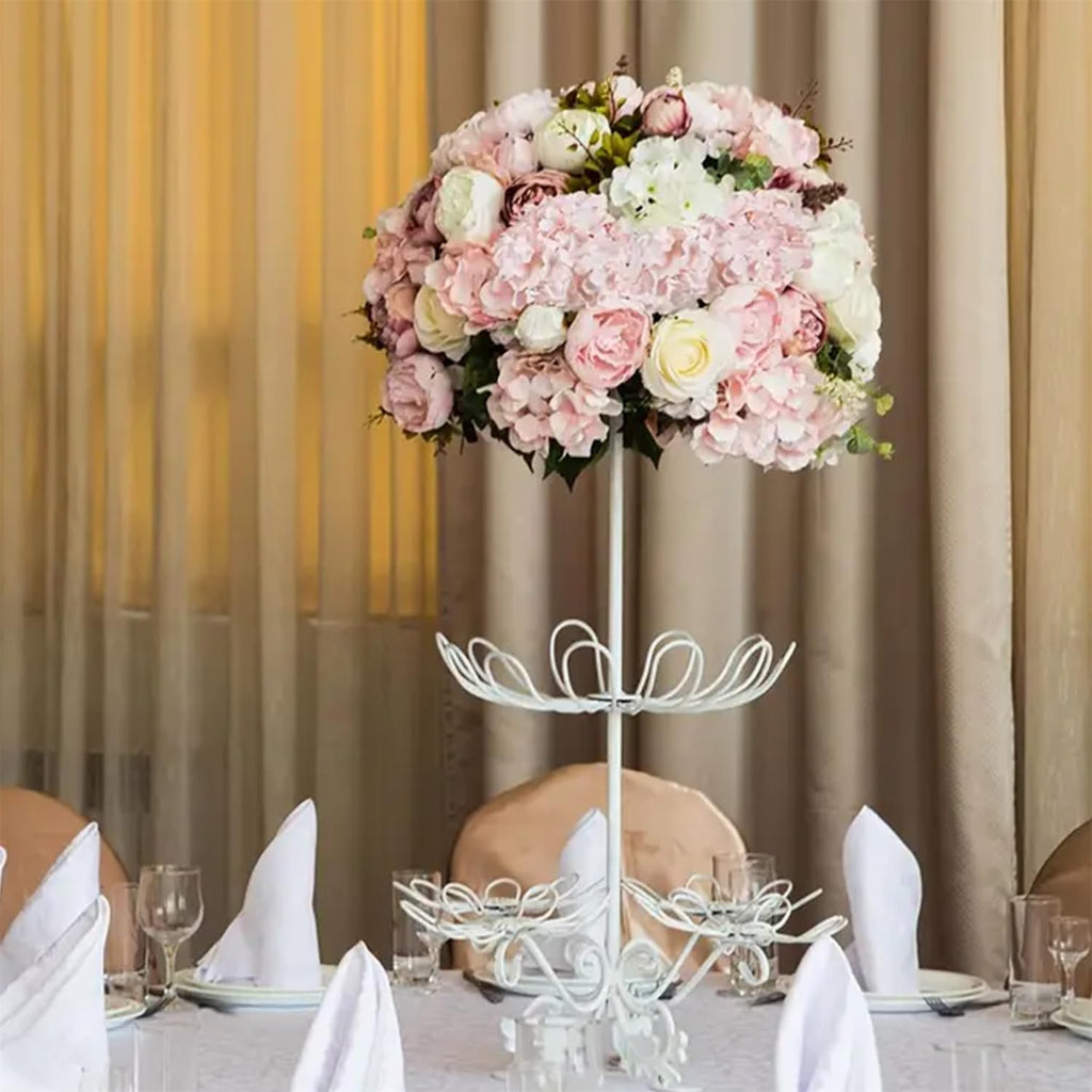 24PCS Light Pink Artificial Hydrangea Flowers with Stems, Silk Faux Hydrangea Heads for Baby Girl Shower & Nursery Decor