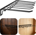 GALPADA Wall Mounted Foldable Shoe Rack for Cowboy Boots and High Boots Space Saving with No Drill Easy Installation Includes Expansion Screws for Indoor and Garage Use Holds 2 Pairs