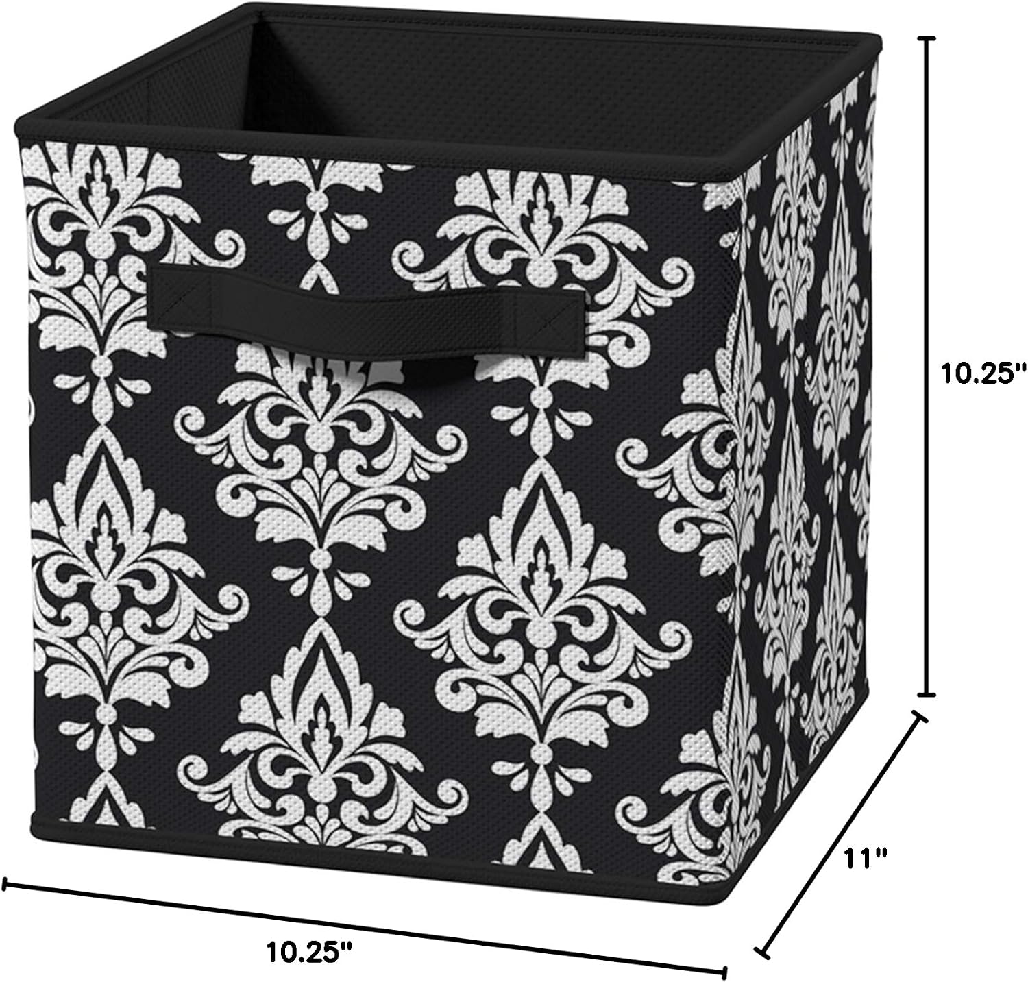 ClosetMaid 3255 Cubeicals Fabric Drawer, Black Damask