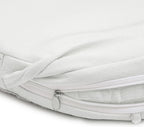 SQUARE MOON Chair Cushions for Dining Chairs, High Resilience Foam Dining Room Chair Pads, Kitchen Seat Cushions with Ties, Machine Washable, 17" x 16" x 2", 6/Pack, White