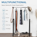 1 Pack Belt Hanger, Belt Organizer for Closet | 360° Rotatable, Max 24 Belt Storage, Space Saving, Closet Organizers and Storage