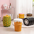Headerbs Simulated Food Stool, Food Shoe Changing Stool Fun Comfortable for Home (Type C 3.7in)