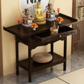 Prayer Altar, Buddha Altar Table, Designed for Home Use, Altar Table with Storage & Drawers Prayer Shrine Desk, for Home Shrines Ancestral Halls Temples(50 * 33cm/19.7 * 13in)