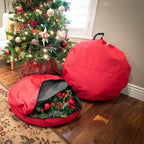 Santa's Bags [36 Inch Wreath Storage Container] - for Christmas Wreath up to 36 Inches in Diameter | Bag Hooks Directly to Your Wire Wreath Frames to Prevent Sagging and Deformed Wreaths (36-Inch)