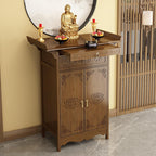 Altar Table Personal Meditation Shrine with Storage, Small Altar Cabinet Prayer Corner Furniture, Chinese Cabinet Pedestal Offering Table(100cm/39.4in)