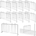 10 Pcs 14" W x 9" H Shelf Dividers for Wire Shelves, Vertical Wire Shelf Dividers for Storage Item Separation and Organization, Rack Shelving Accessories Bulk