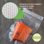 Wevac 8” x 12” 200 Count Food Vacuum Sealer Bags Keeper, PreCut Quart, Ideal for Food Saver, BPA Free, Commercial Grade, Great for storage, meal prep and Sous Vide (Pack of 2)