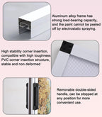 Honeycomb Folding Door Interior Accordion Door，Blackout Thermal Noise Reduce，with Aluminum Frame and Blackout Cellular Fabric(White,32X80IN)