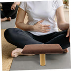 Abaodam Wooden Bench with Cushion Small Seiza Stool Portable Prayer Chair Under 150cm Height and Home Sitting
